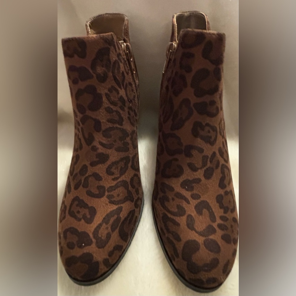 Style & Co Animal Print Boots/Booties-Size 6